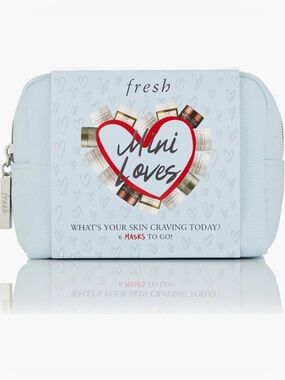 Fresh - Mini Loves- Pale Blue Cosmetic Pouch - 6 Masks to Go
